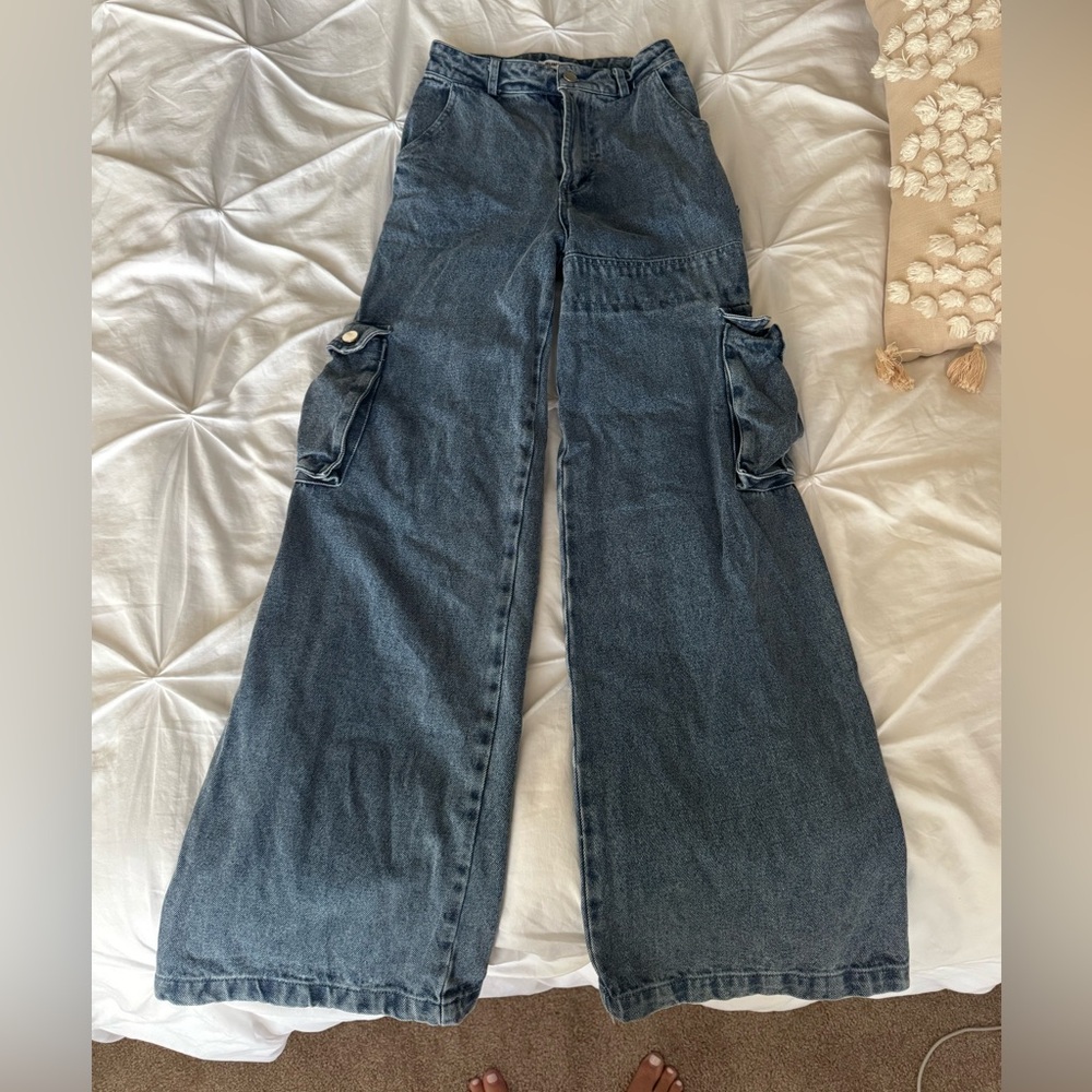Rumored Denim Wide-Leg Jeans